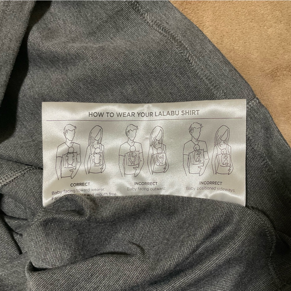 Lalabu Men’s Baby Wearing Tshirt - Picture 5 of 7